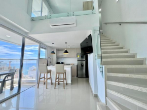 Espectacular Duplex en Bocagrande con Vista al Mar y la Bahia